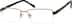 Rectangle Glasses 655014 in Gold