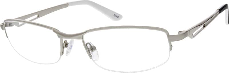Silver Rectangle Glasses #657611 | Zenni Optical