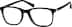Square Glasses 660321 in Black