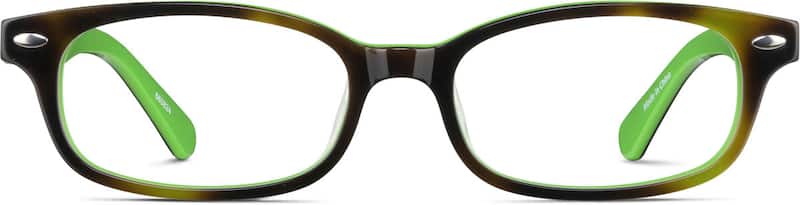 Green Kids’ Rectangle Glasses