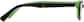 Side view of Kids’ Rectangle Glasses 660824 in Green thumbnail
