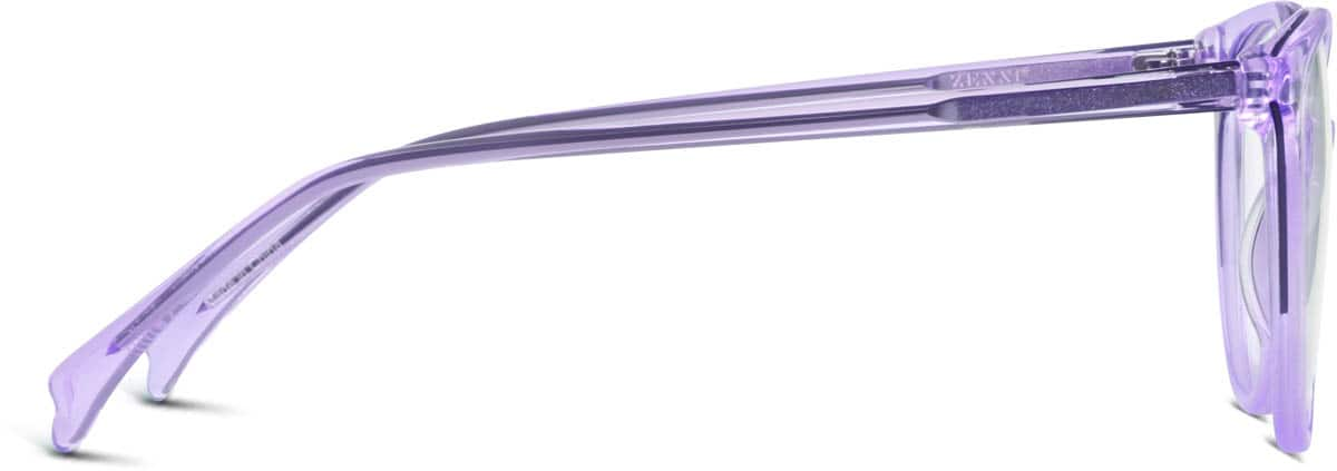 Side view of Round Glasses 662817 in Purple