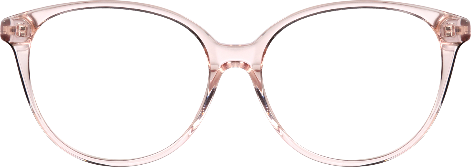 Front view of Round Glasses 662819 in Pink