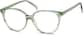 Angle view of Round Glasses 662824 in Green thumbnail