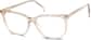 Angle view of Square Glasses 662915 in Brown thumbnail