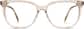 Front view of Square Glasses 662915 in Brown thumbnail