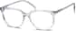 Angle view of Square Glasses 662916 in Mist/Blue thumbnail