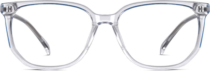 Mist/Blue Square Glasses