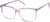 Angle view of Square Glasses 662919 in Pink thumbnail