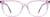 Front view of Square Glasses 662919 in Pink thumbnail