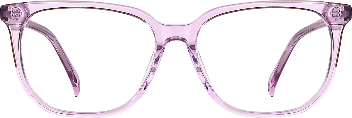 Progressive Transitions Eyeglasses Online with Large Fit, Round, Full-Rim Acetate/ Metal Design — Dazzle in Clear/pink/blue by Eyebuydirect - Lenses