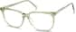 Angle view of Square Glasses 662924 in Green thumbnail