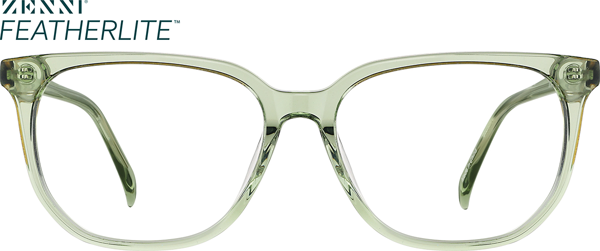 Green Square Glasses