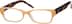 Rectangle Glasses 663022 in Orange