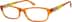 Rectangle Glasses 663522 in Orange