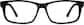 Front view of Rectangle Glasses 663621 in Black thumbnail