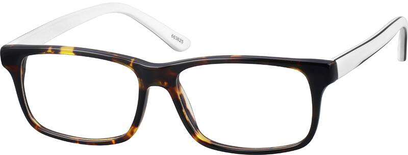 ム折 Black Rectangle Glasses #4413621 | Zenni Optical