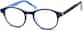 Angle view of Kids’ Round Glasses 663721 in Black thumbnail