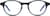 Front view of Kids’ Round Glasses 663721 in Black thumbnail