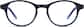Front view of Kids’ Round Glasses 663721 in Black thumbnail