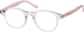 Angle view of Kids’ Round Glasses 663723 in Clear thumbnail