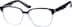 Square Glasses 664021 in Black