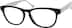 Square Glasses 665421 in Black