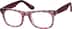 Square Glasses 666918 in Red