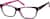 Angle view of Kids’ Rectangle Glasses 669321 in Dark Brown/Pink thumbnail