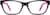 Front view of Kids’ Rectangle Glasses 669321 in Dark Brown/Pink thumbnail