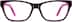 Kids’ Rectangle Glasses 669321 in Dark Brown/Pink