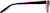 Side view of Kids’ Rectangle Glasses 669321 in Dark Brown/Pink thumbnail