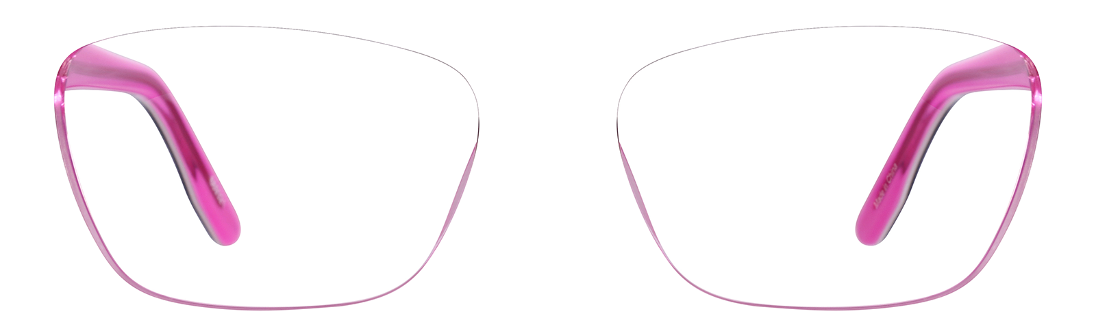 Dark Brown/Pink Kids' Rectangle Glasses #669321 | Zenni Optical Canada