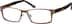 Rectangle Glasses 672615 in Brown