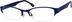 Oval Glasses 673216 in Blue