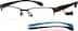 Rectangle Glasses 673815 in Brown