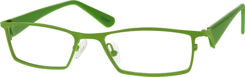 Angle view of Rectangle Glasses 675624 in Green