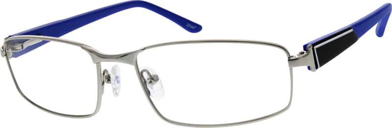 Silver Rectangle Glasses #677911 | Zenni Optical Canada