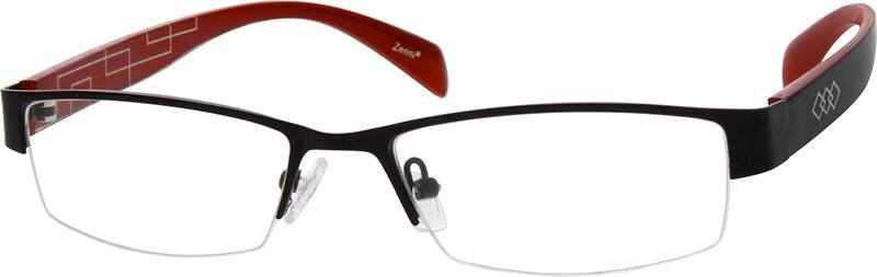 Black Rectangle Glasses #678321 | Zenni Optical