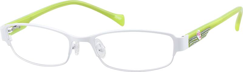 White Kids' Rectangle Glasses #678530 | Zenni Optical
