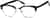 Angle view of Browline Glasses 679421 in Black thumbnail
