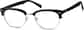 Angle view of Browline Glasses 679421 in Black thumbnail