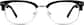Front view of Browline Glasses 679421 in Black thumbnail