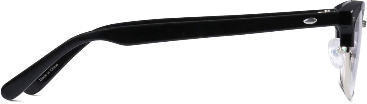 Side view of Browline Glasses 679421 in Black