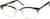 Angle view of Browline Glasses 679424 in Green thumbnail