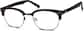 Angle view of Browline Glasses 679425 in Tortoiseshell thumbnail