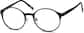 Angle view of Round Glasses 679721 in Black thumbnail