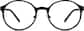 Front view of Round Glasses 679721 in Black thumbnail