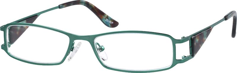 Lens Rectangular Green Green Rectangle Glasses #680524 | Zenni Optical