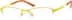 Rectangle Glasses 681622 in Yellow